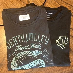 NWOT Two men’s graphic T-shirts size Large